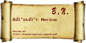 Bástár Nerina névjegykártya
